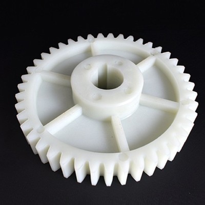 Manufacturers open mold injection POM products, white plastic gear