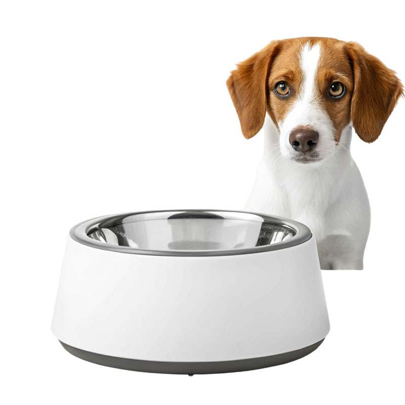 Anti-Tip Cat & Dog Bowls – Food-Grade Plastic with Detachable Stainless Steel Dish, Non-Slip Pet Feeder – Easy-Clean Design