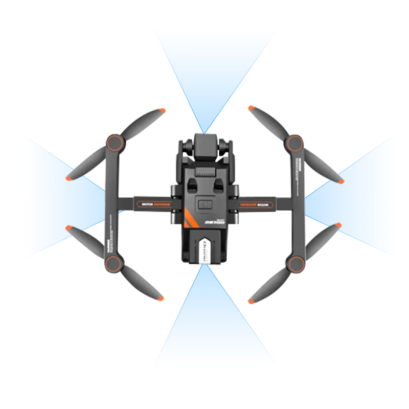 Automatically Detects Obstacles in All Four Directions for Safer Flights