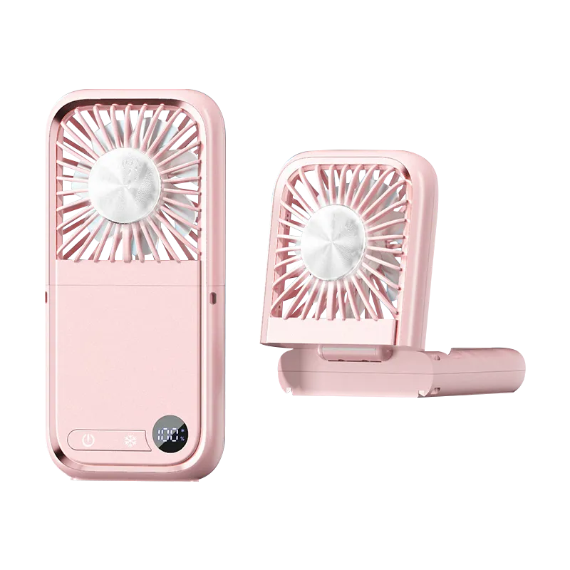 Foldable 3-in-1 Neck Fan with Hidden Stand – For Outdoor, Office, and Hands-Free Cooling