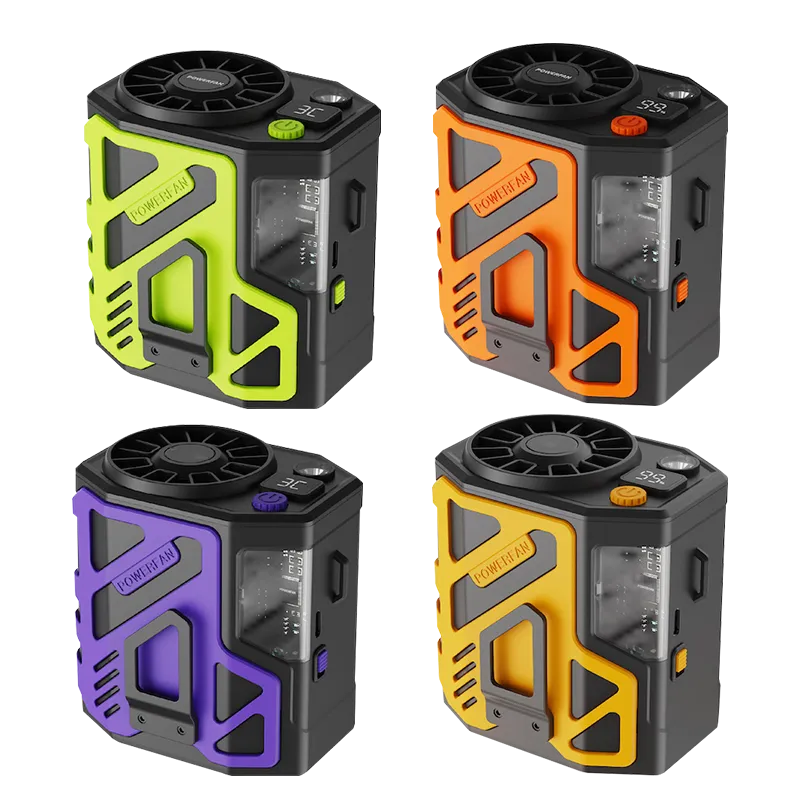 Mecha-Style Wearable Mini Air Cooler – Your Ultimate Outdoor Cooling Companion
