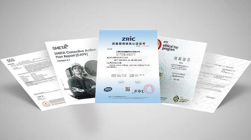 Certified to International Standards