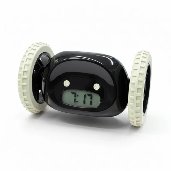 Runaway Alarm Clock with Wheels – Once It Rings, It Runs. Can You Still Stay in Bed?