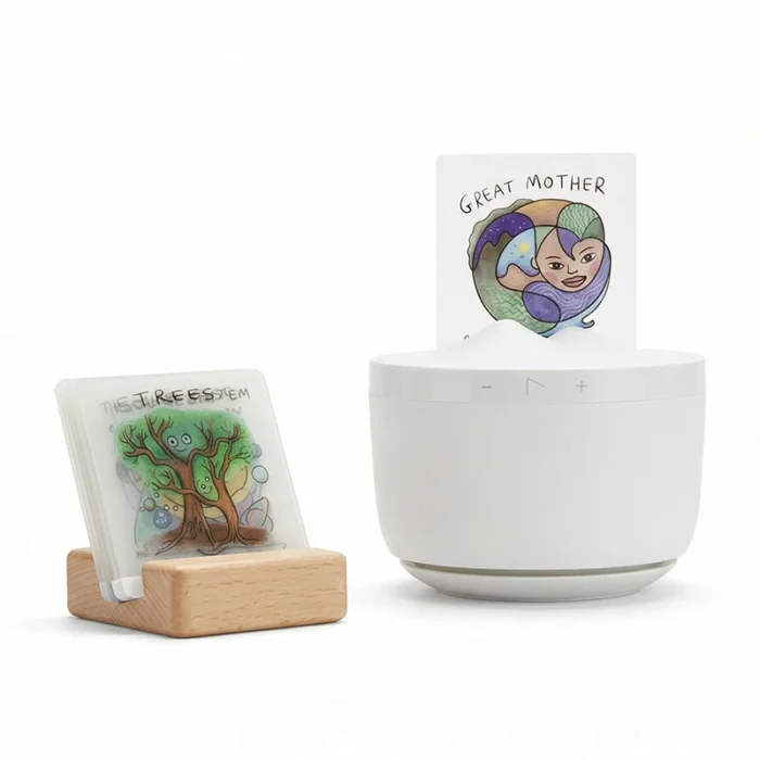 Instant-Play Wellness Speaker: One-Card Activation for Sleep, Relaxation & Mindfulness