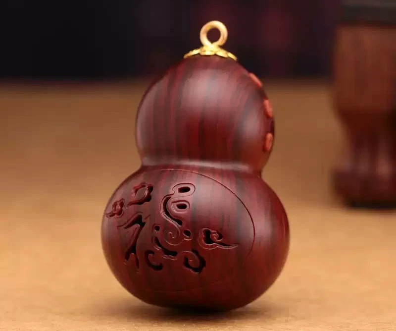 Wood-Grain Gourd-Shaped Aroma Burner